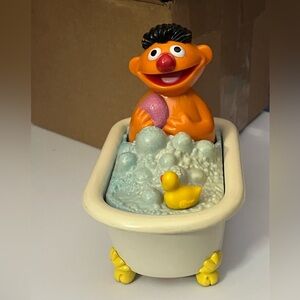 Sesame Street Ernie Bathtub Pullback Toy - Vintage, Works!